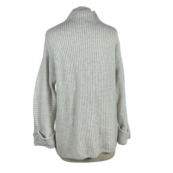 ATHLETA Azalea Sweater Gray Wrap Style Wool Cashmere High Neck Pullover Size XS - Picture 3 of 6
